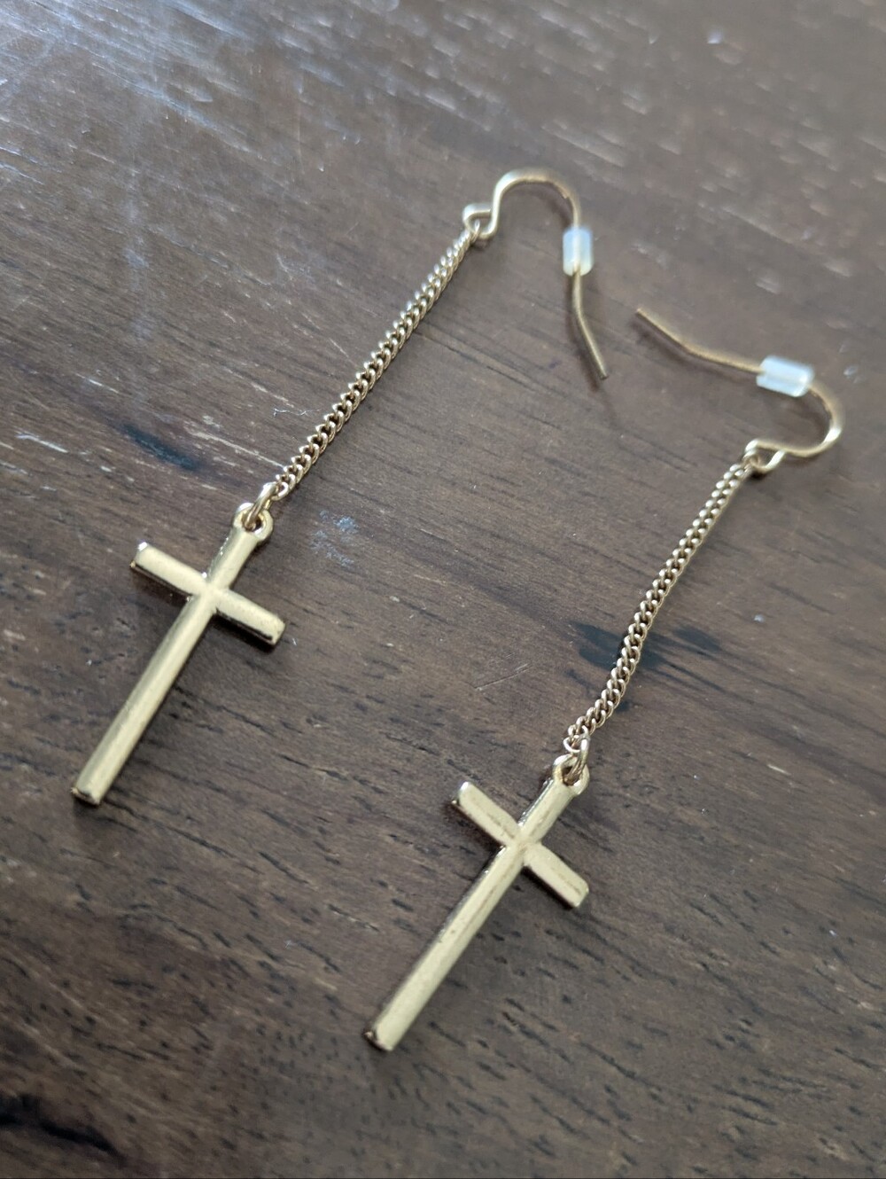 Cross Drop Earrings